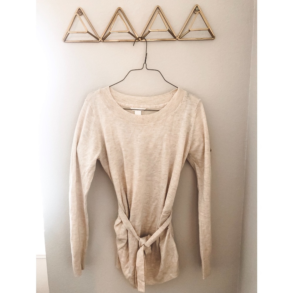 H&M Mama Front Tie Sweater